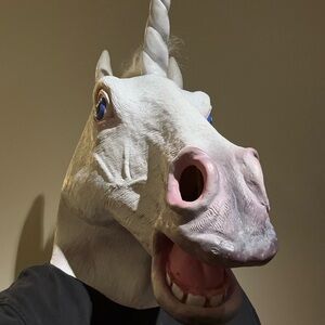 White Unicorn Mask